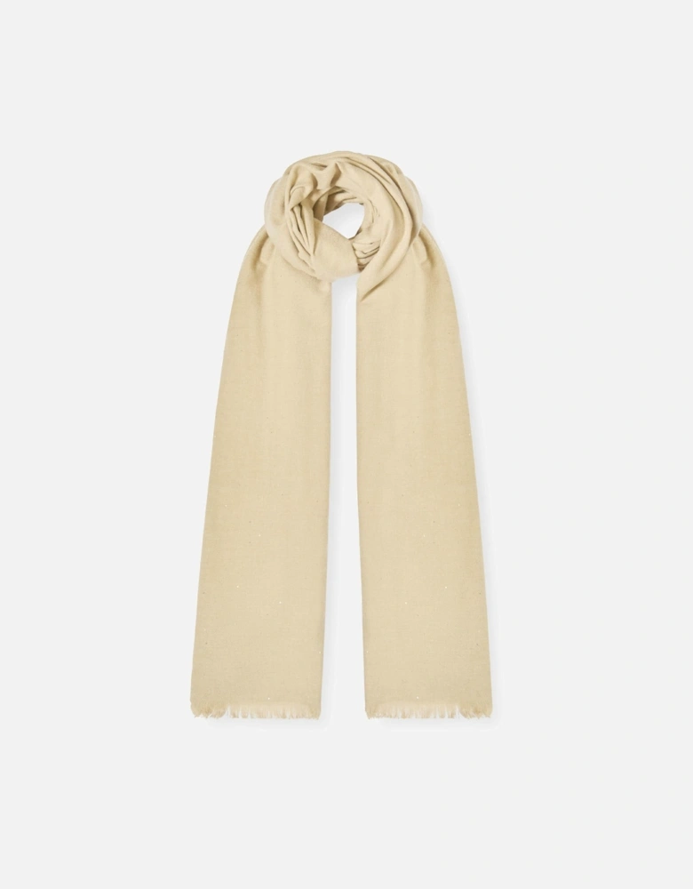Soft Shine Ivory Scarf