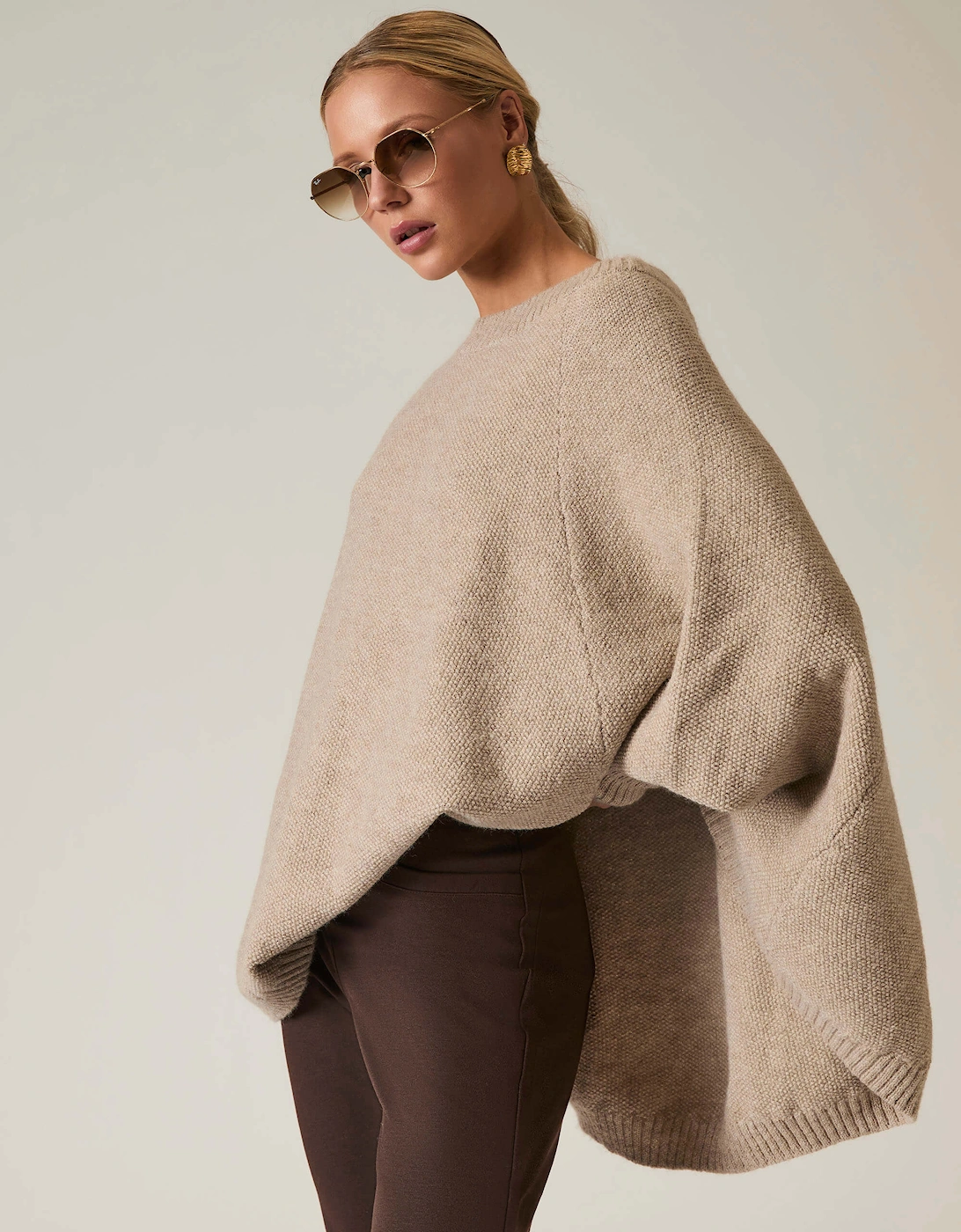 Beige One Size Pullover, 7 of 6