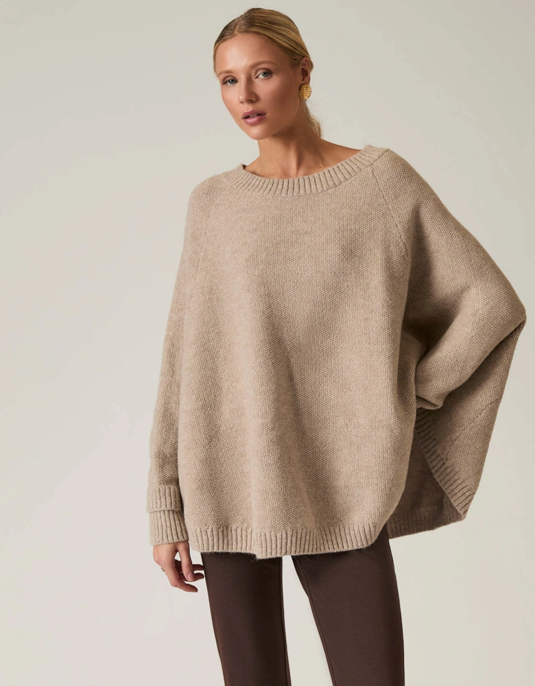 Beige One Size Pullover