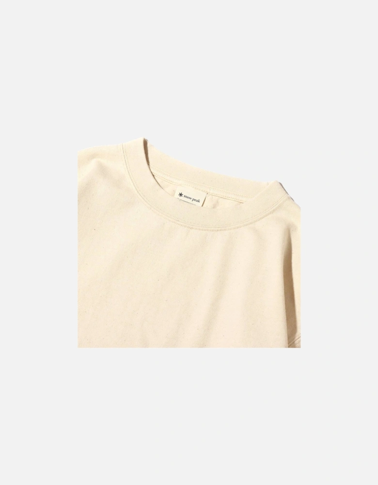 Snow Peak Recycled Cotton Heavy Long Sleeve T-Shirt Ecru
