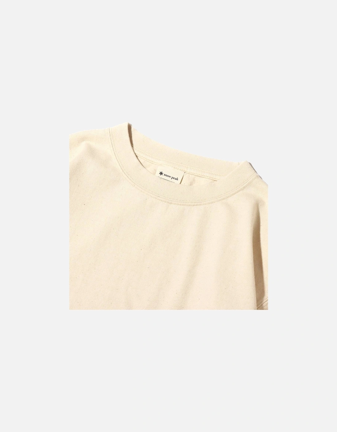 Snow Peak Recycled Cotton Heavy Long Sleeve T-Shirt Ecru