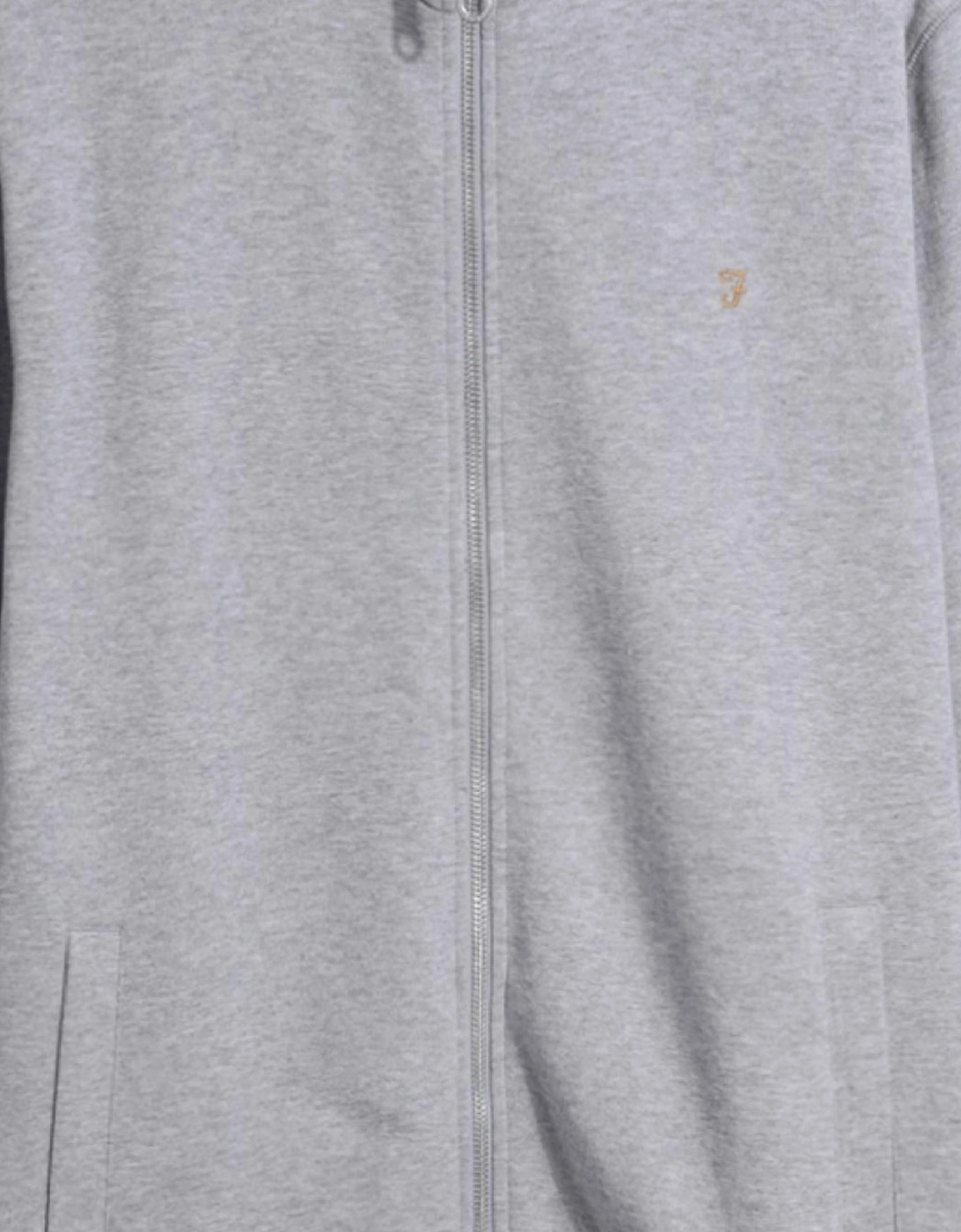 Vance Full Zip Sweater Light Marl Grey