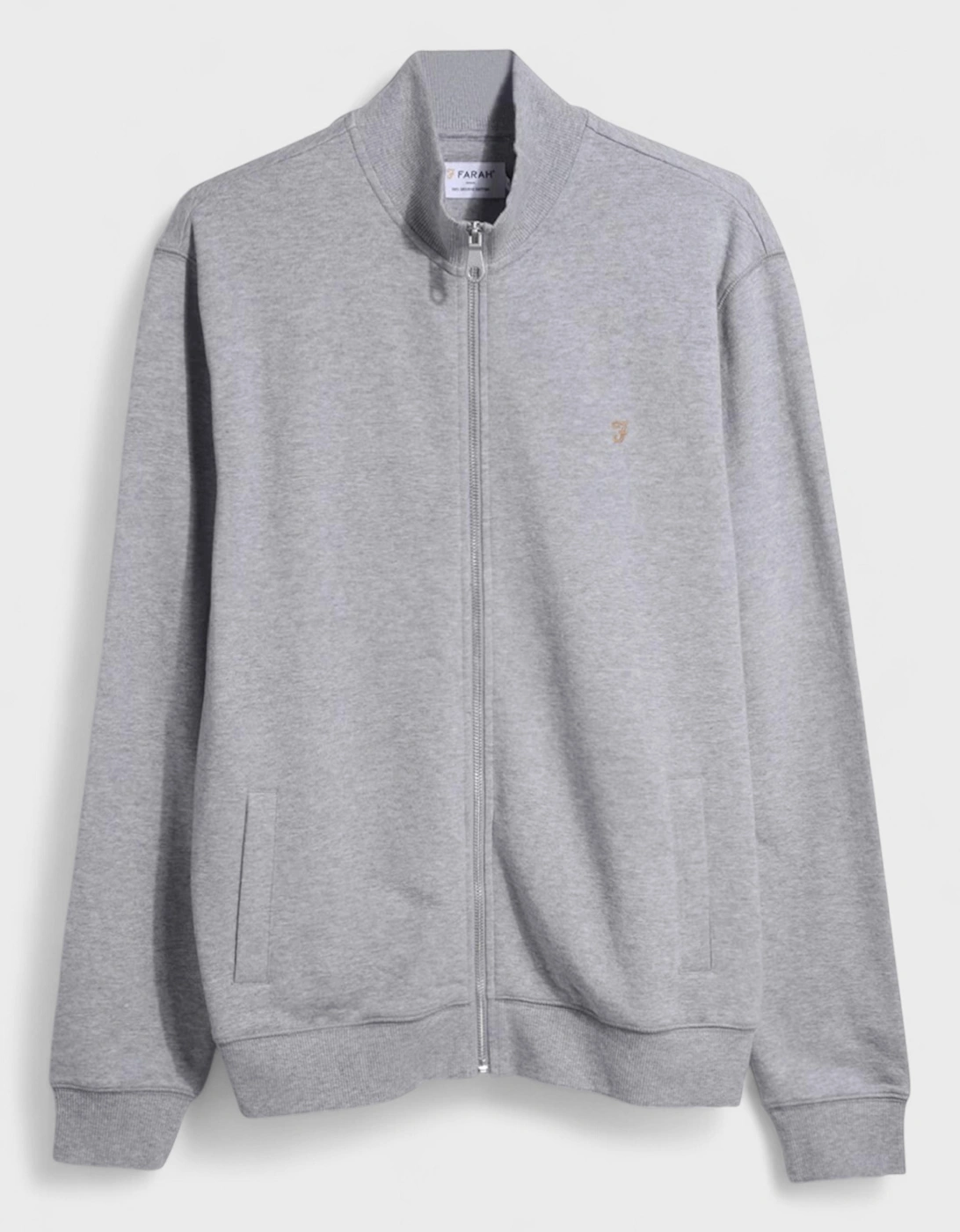 Vance Full Zip Sweater Light Marl Grey, 6 of 5