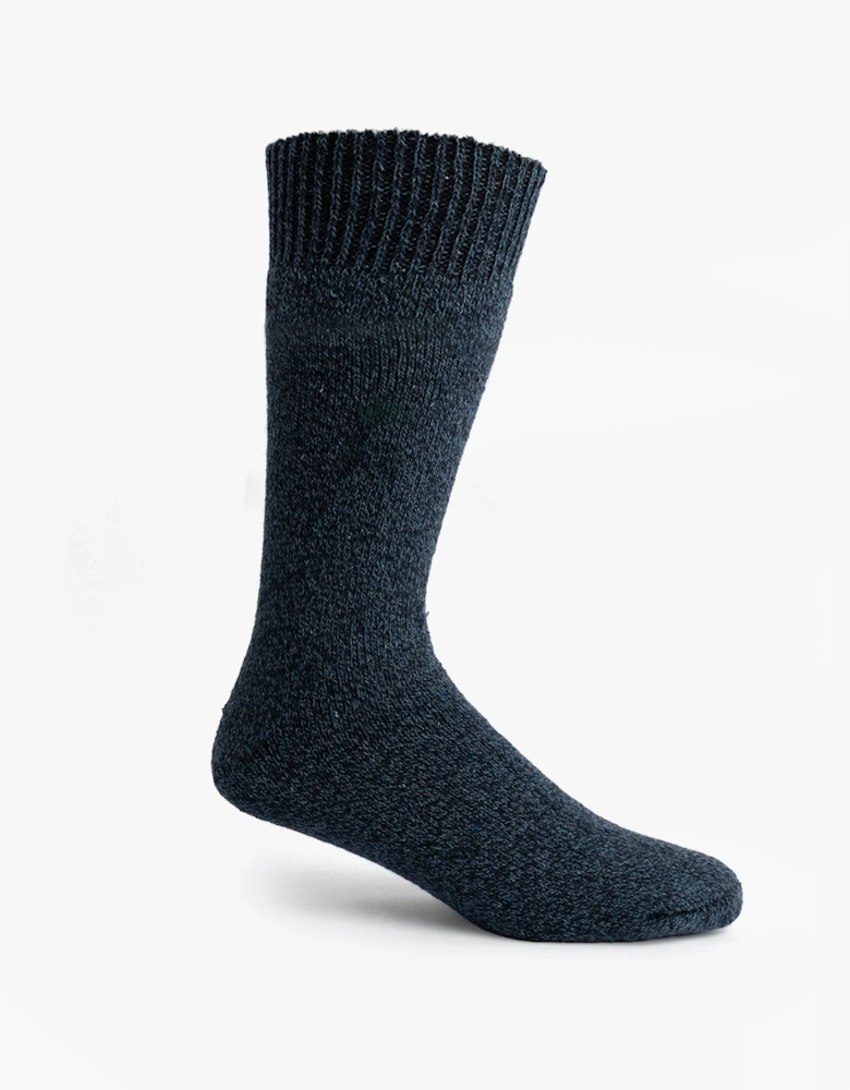 Mens Welly Boot Socks Navy