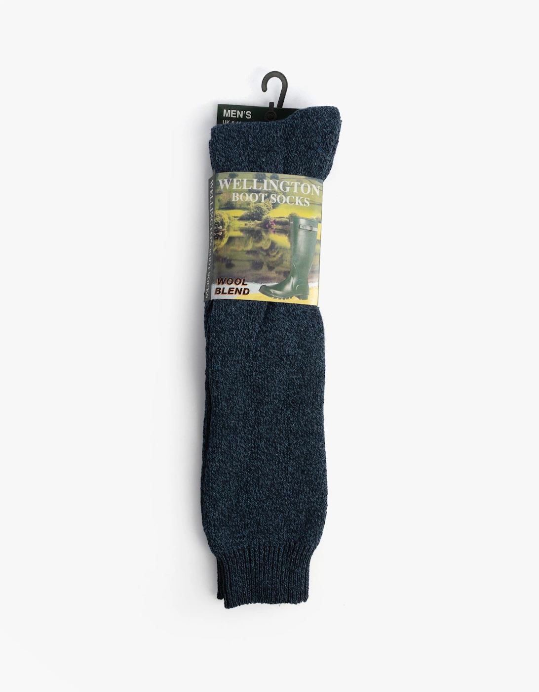 Mens Welly Boot Socks Navy