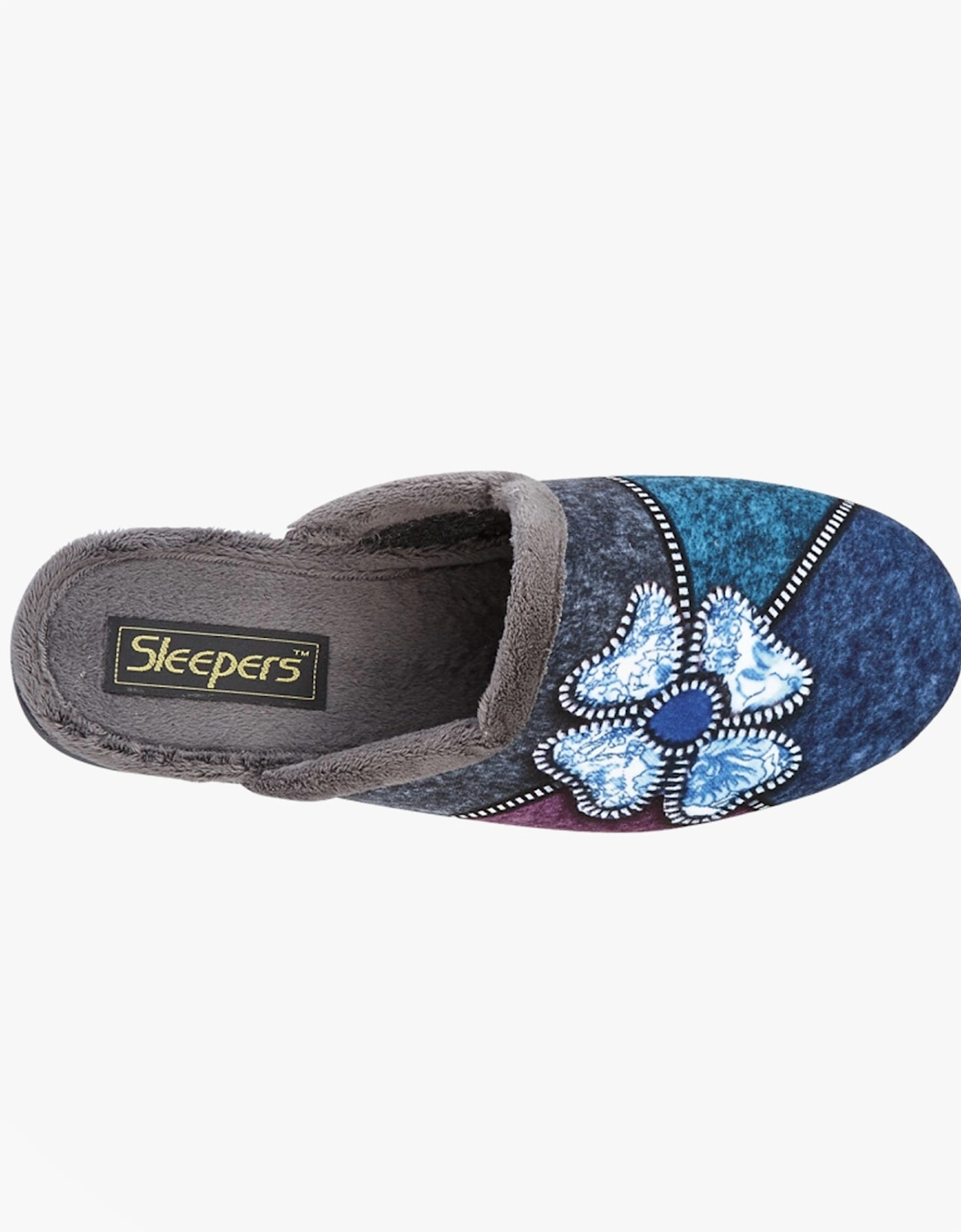 KIMBERLY Womens Mule Slippers Grey Multi