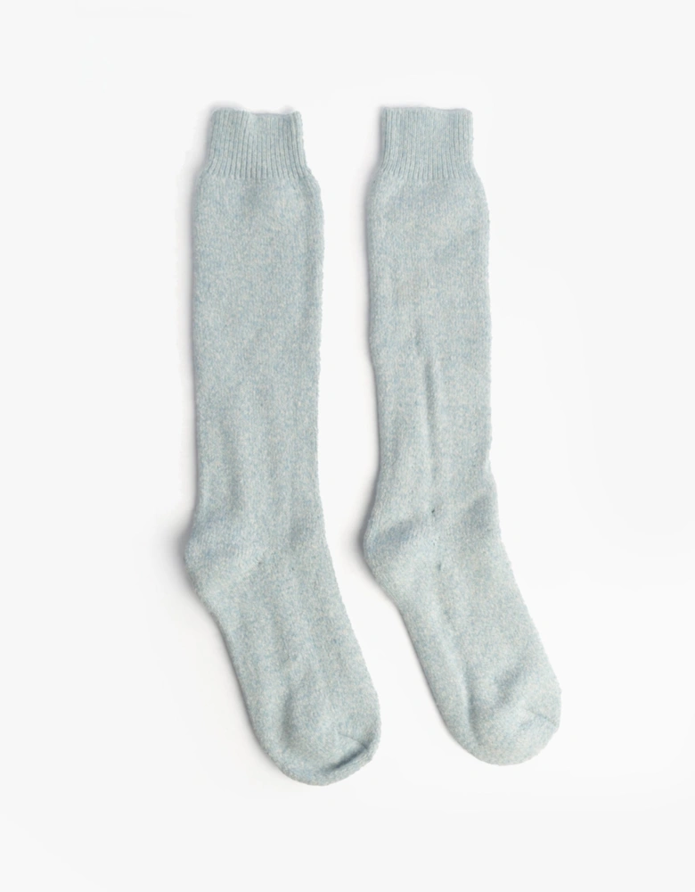 Womens Welly Boot Socks Light Blue