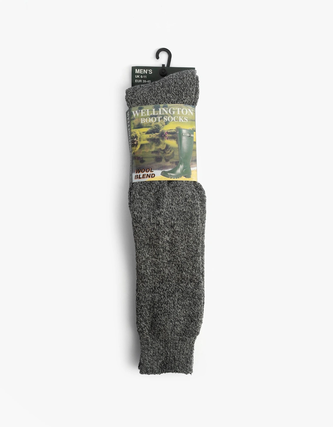 Mens Welly Boot Socks Grey