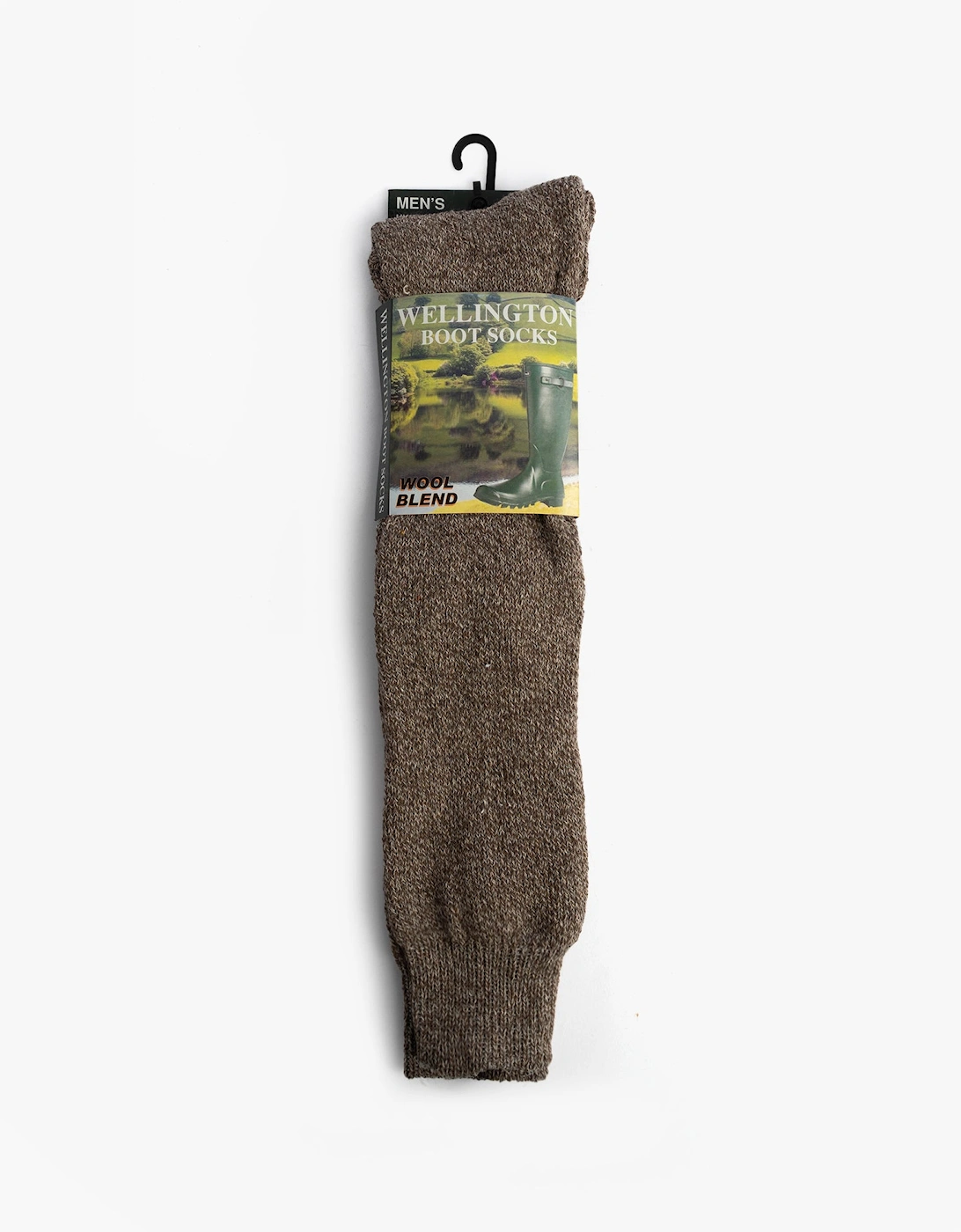 Mens Welly Boot Socks Beige