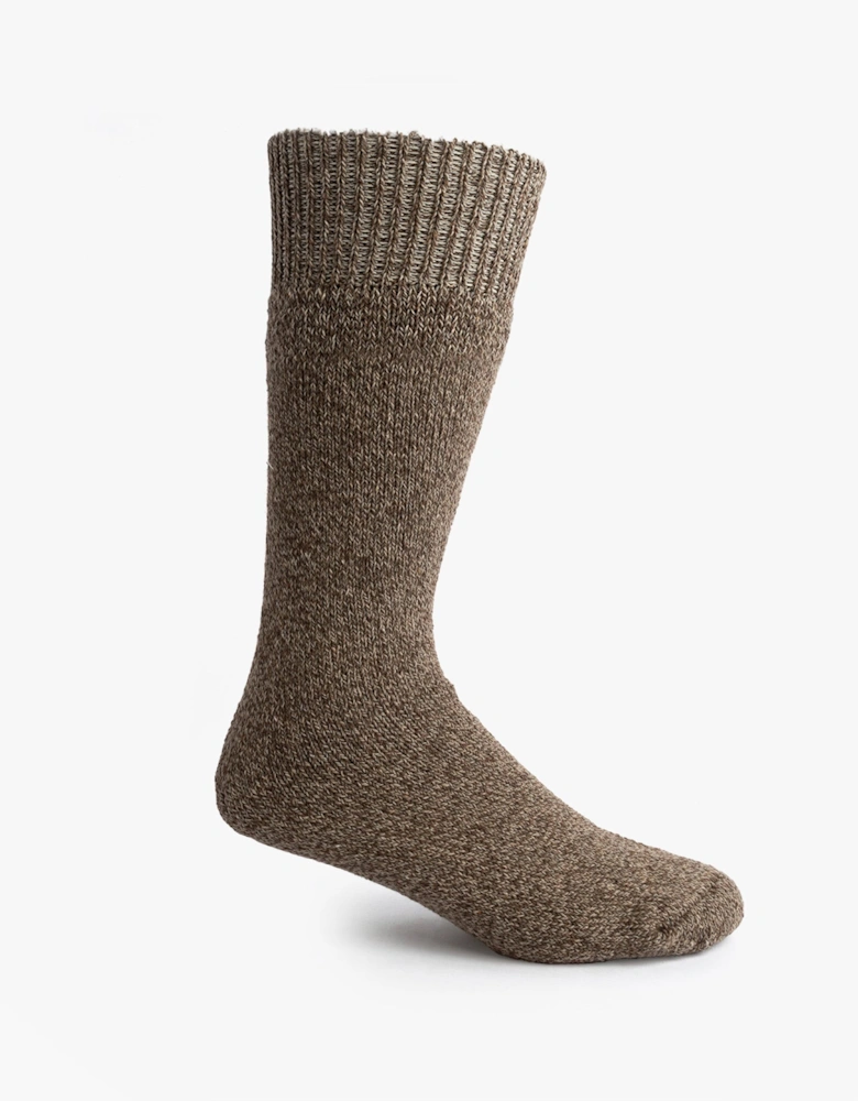 Mens Welly Boot Socks Beige