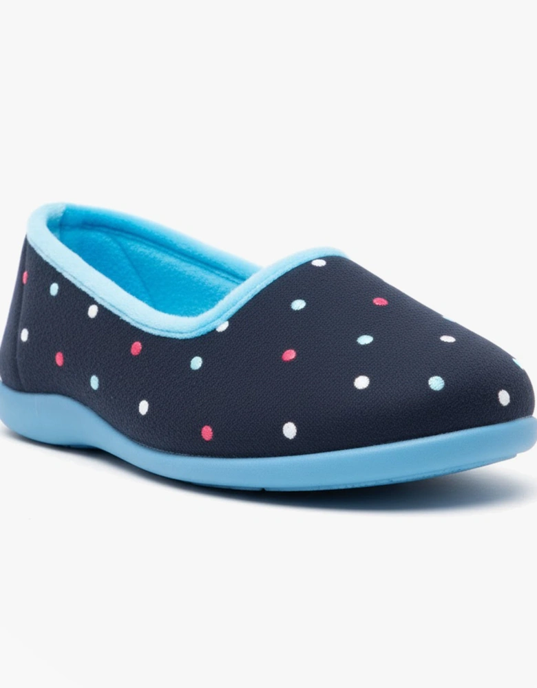 ISLA Womens Full Slippers Blue/Turquoise