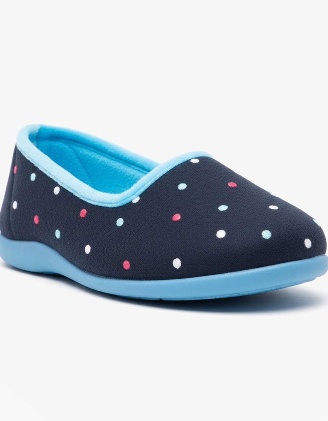 ISLA Womens Full Slippers Blue/Turquoise