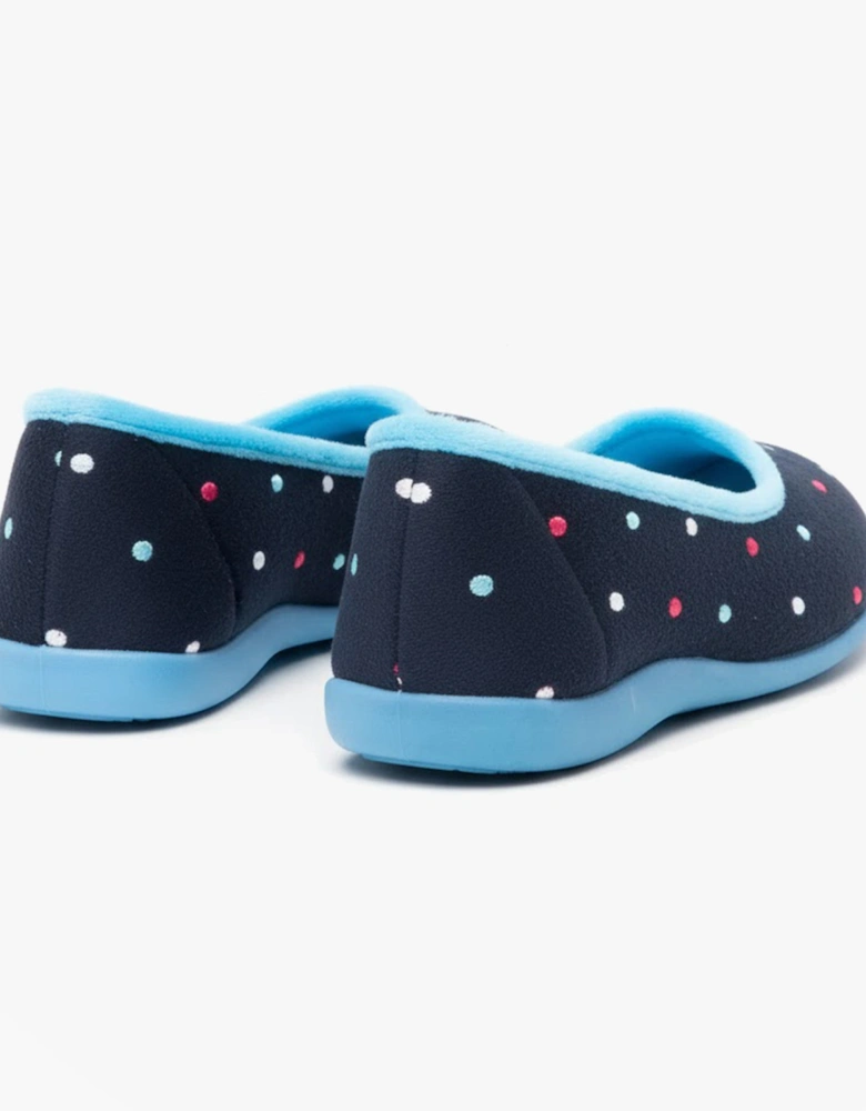 ISLA Womens Full Slippers Blue/Turquoise