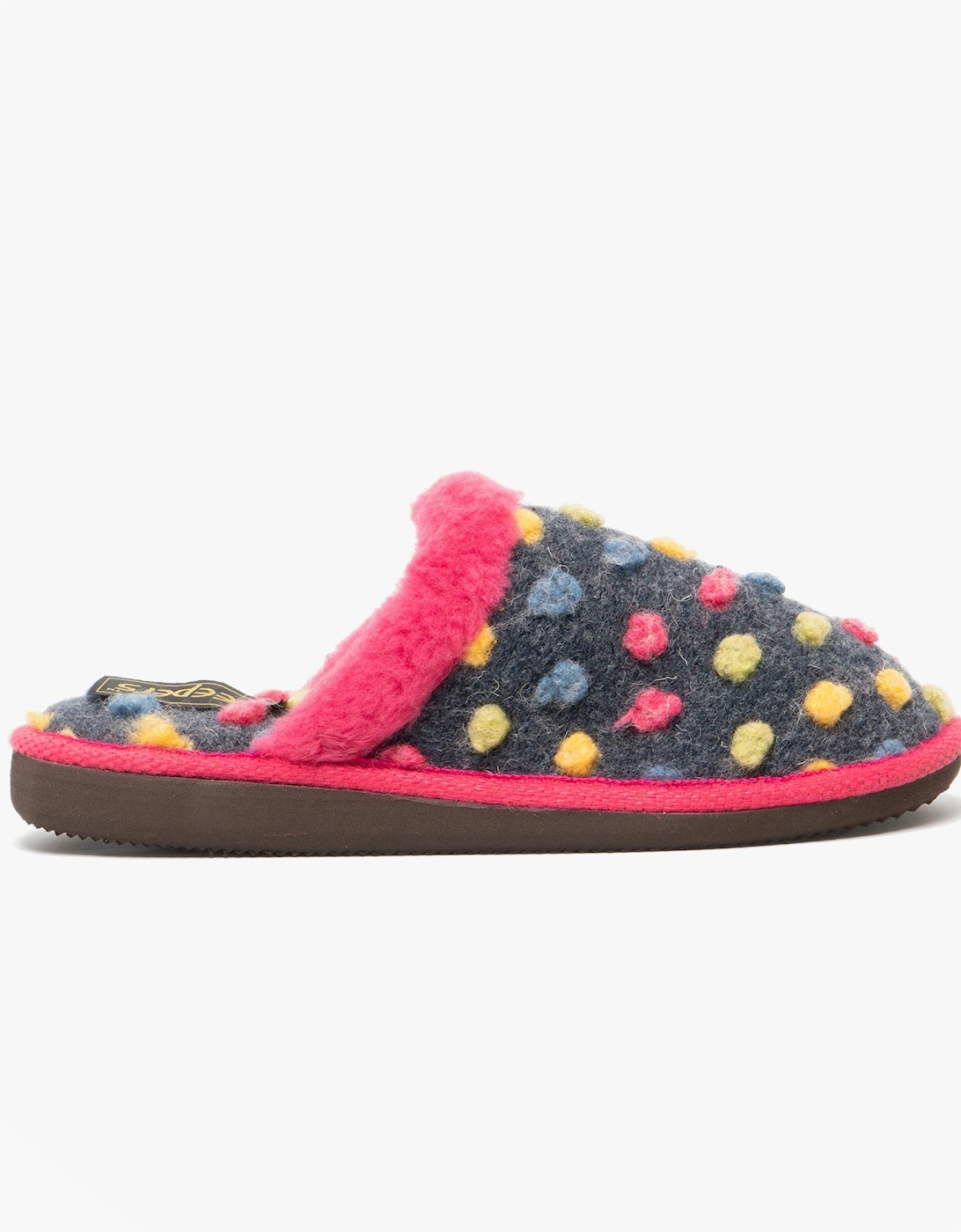 DONNA Womens Mule Slippers Fuschia, 5 of 4