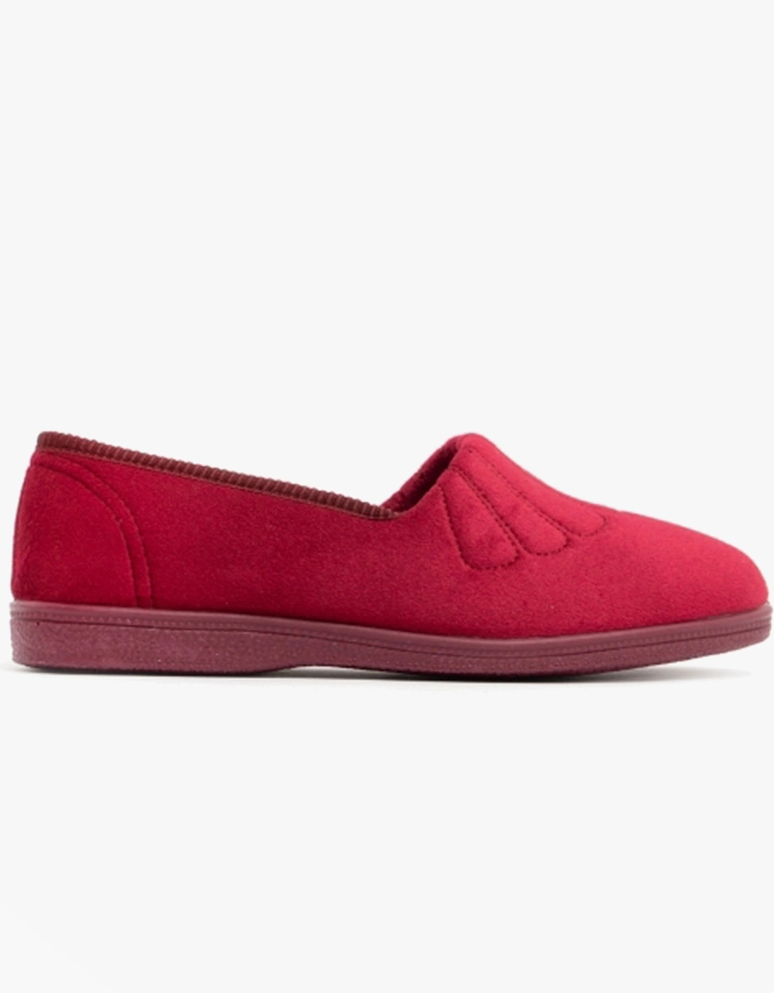 ZARA Womens Full Slippers Wine, 7 of 6