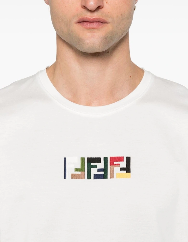 Triple FF Logo T-Shirt in White