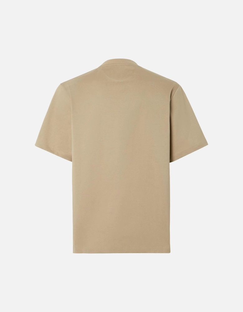 FF Monogram Pocket Oversized T-Shirt in Beige