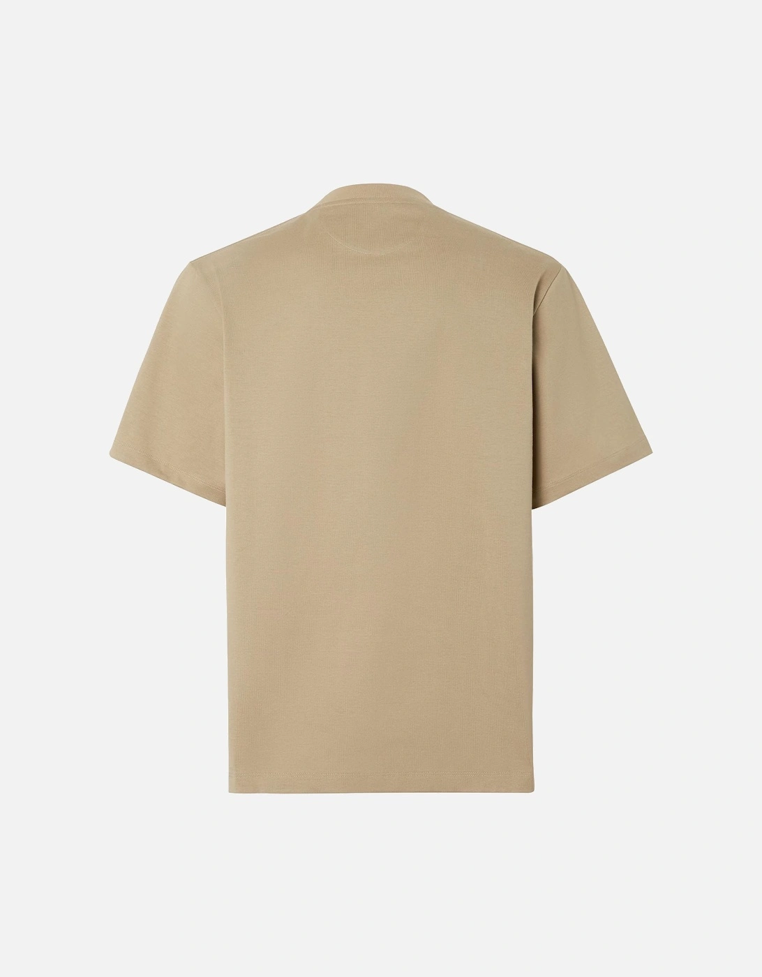 FF Monogram Pocket Oversized T-Shirt in Beige