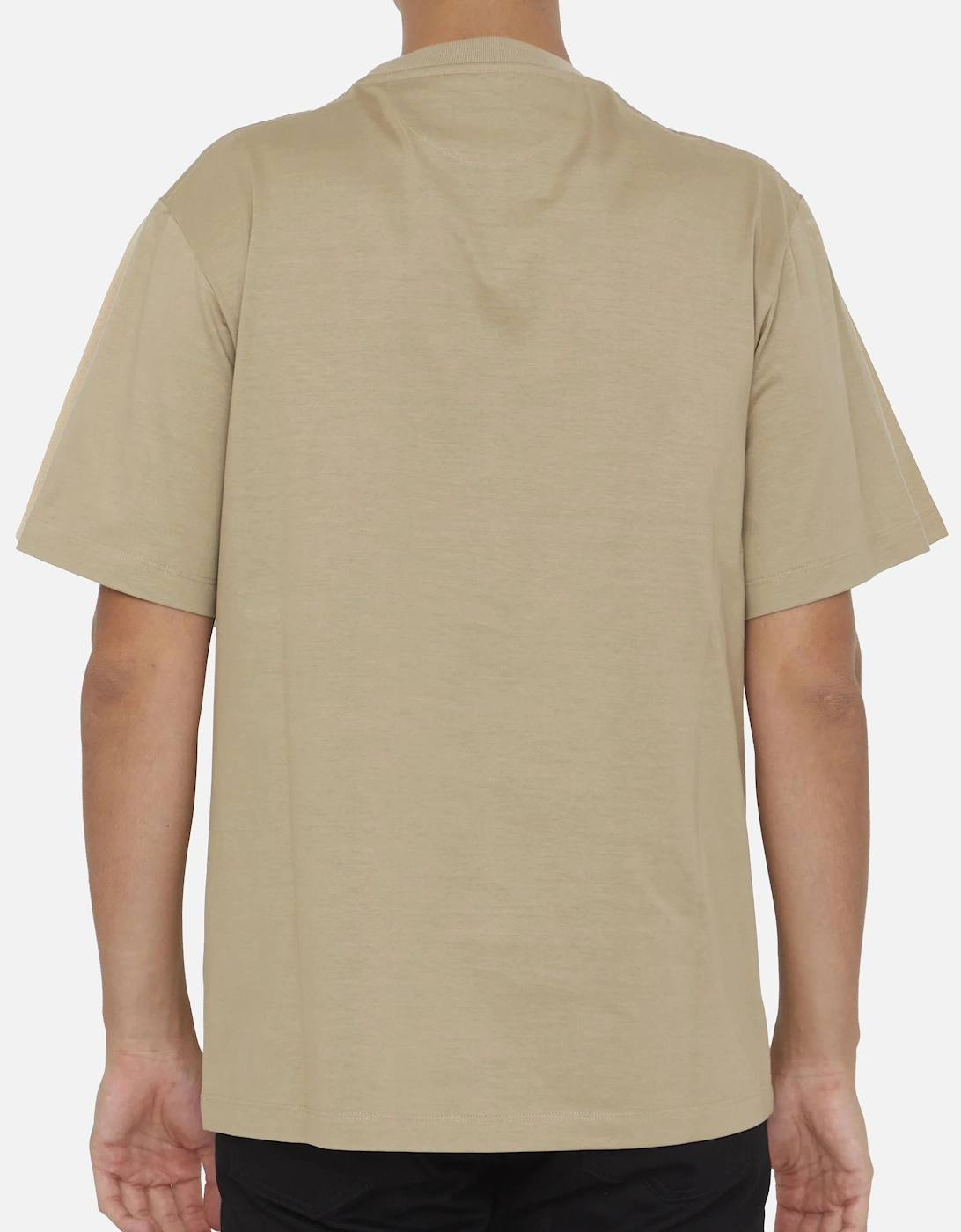 FF Monogram Pocket Oversized T-Shirt in Beige