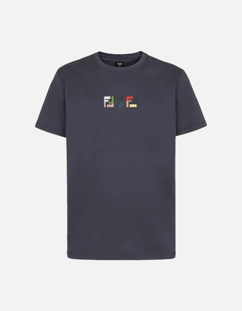 Triple FF Logo T-Shirt in Navy