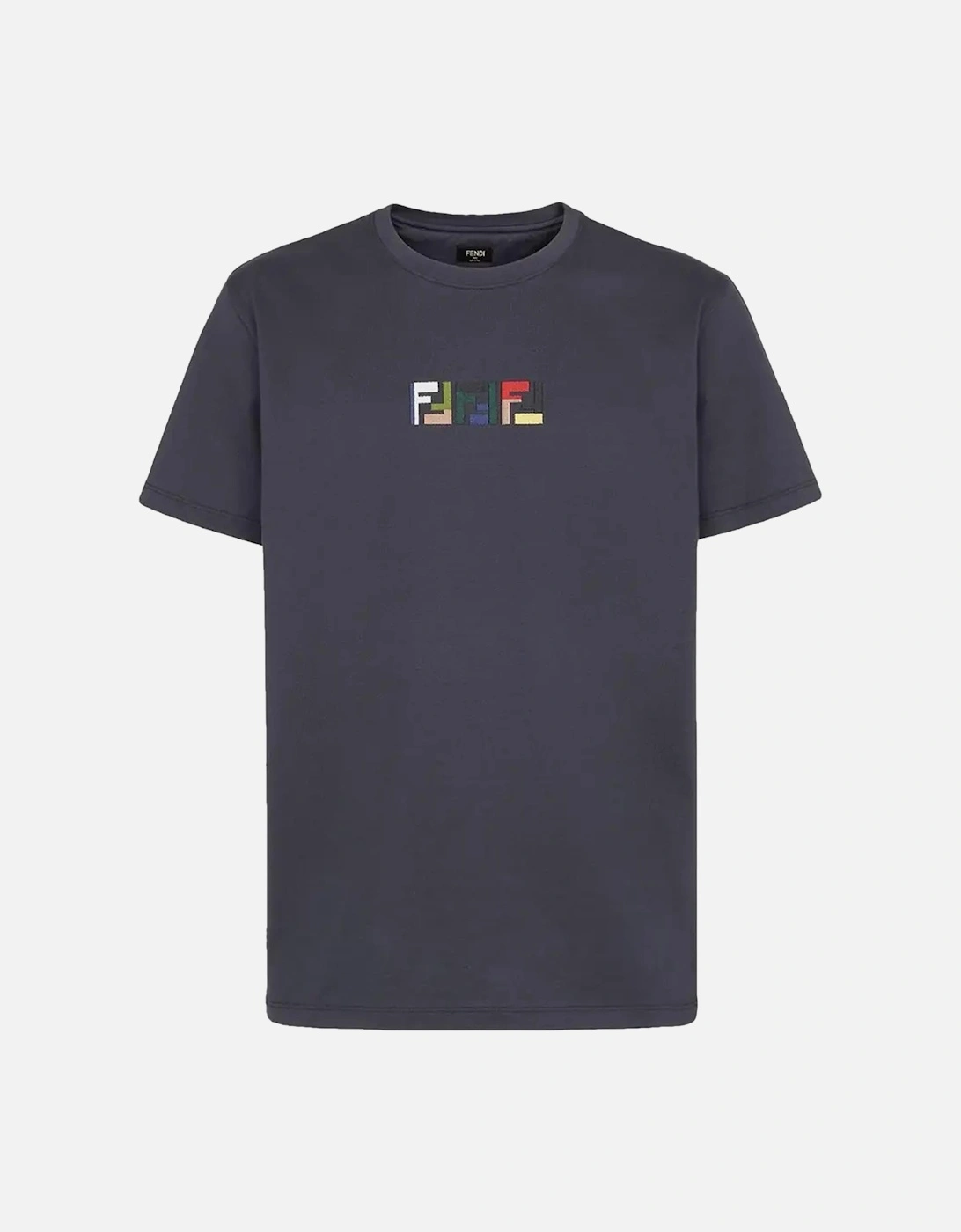 Triple FF Logo T-Shirt in Navy, 6 of 5