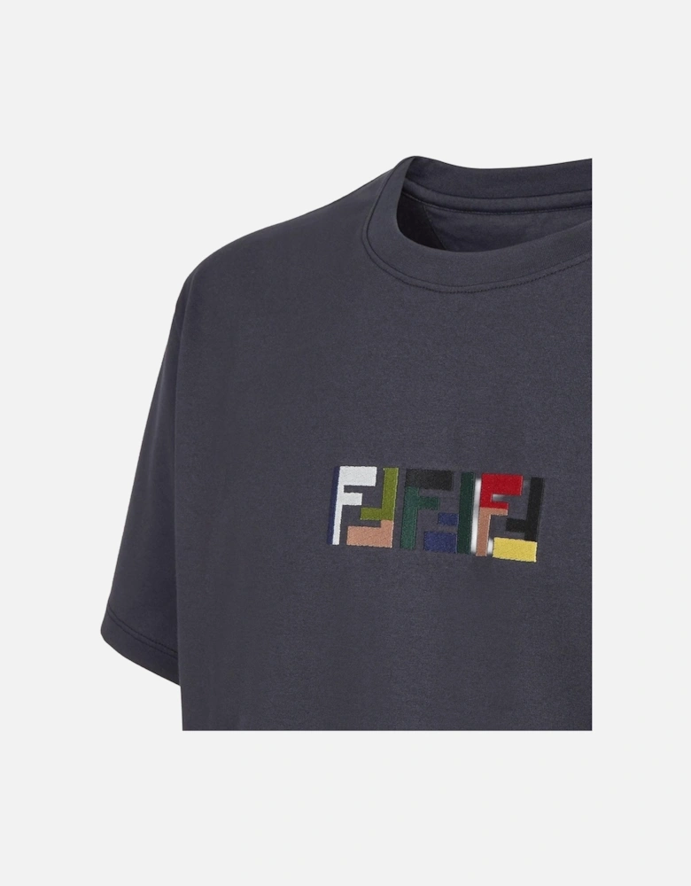 Triple FF Logo T-Shirt in Navy