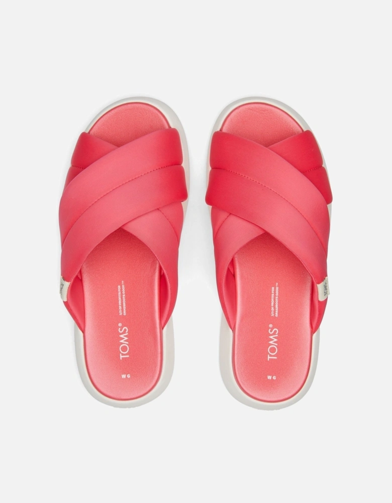 Alpargata Mallow Crossover Polyester Blend Women's Pink Slides