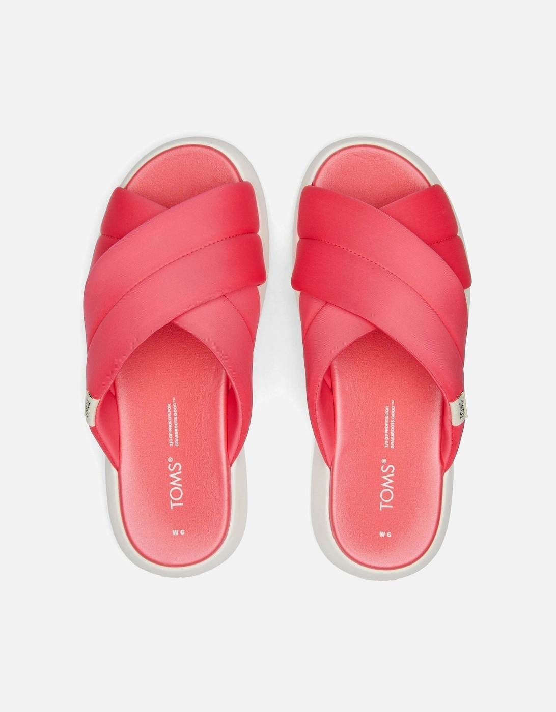 Alpargata Mallow Crossover Polyester Blend Women's Pink Slides