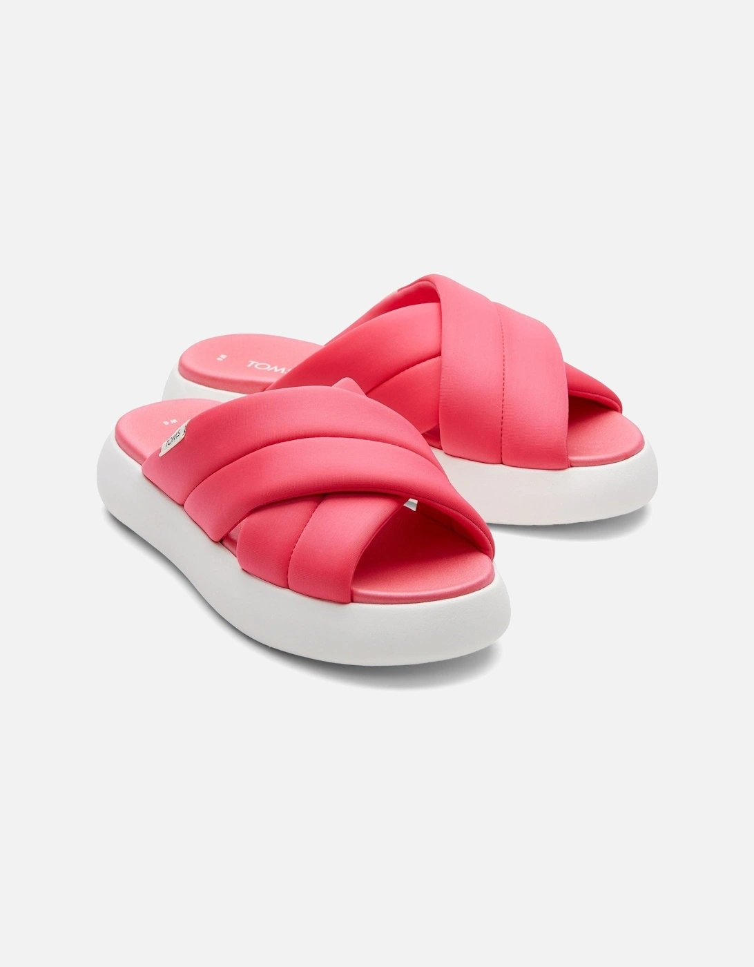 TOMS Women's TOMS Alpargata Mallow Crossover Polyester Blend Women's Pink Slides