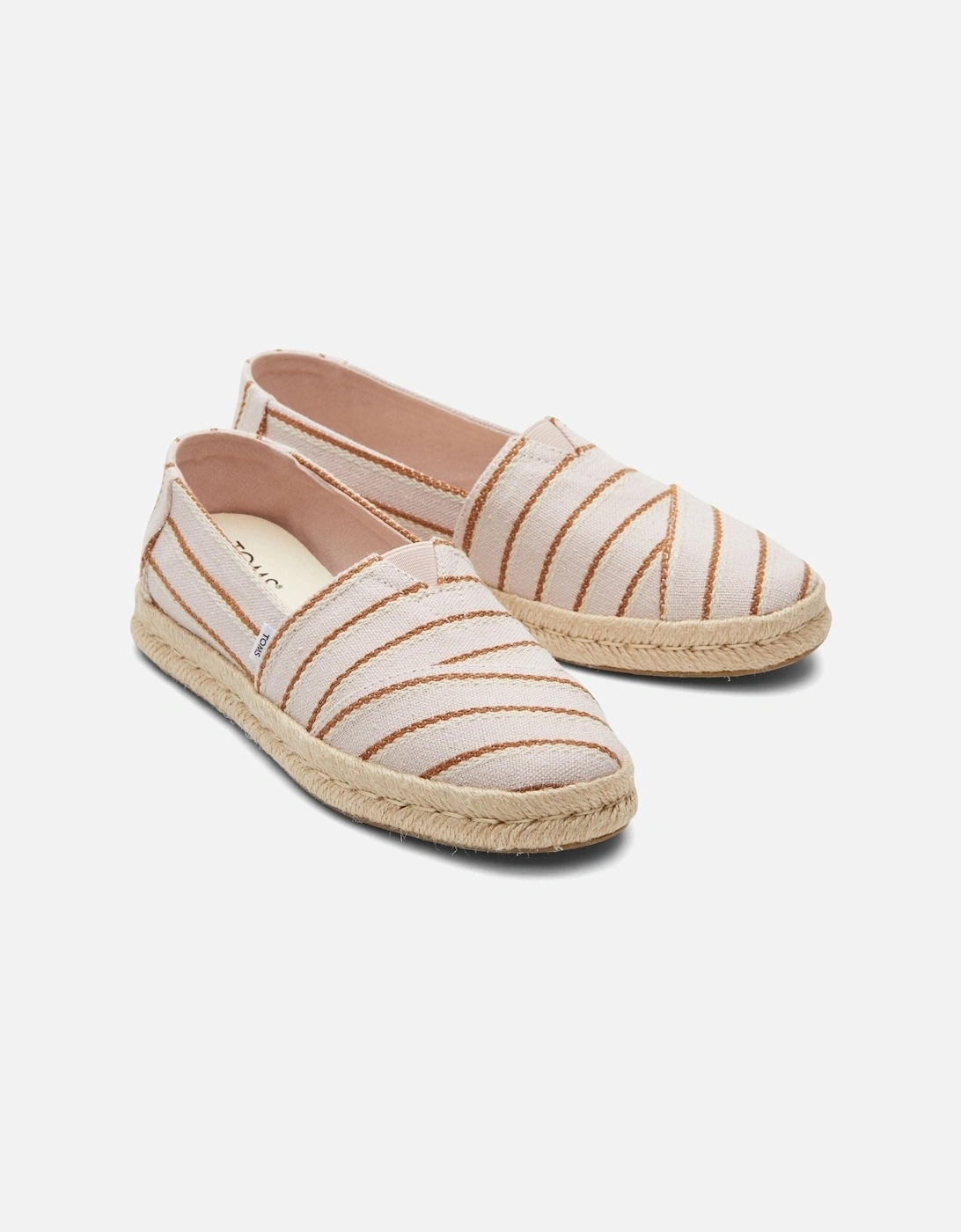 Women's TOMS Alpargata Rope 2.0 100% Cotton Women's Ballet Pink Espadrilles - Size: 6