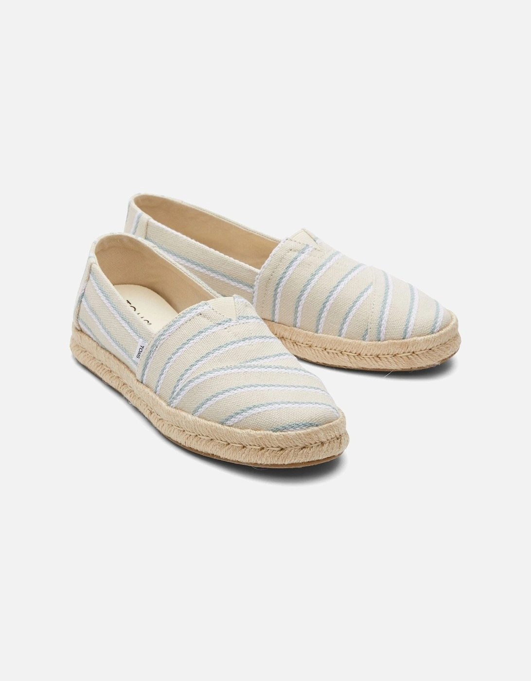 Women's TOMS Alpargata Rope 2.0 100% Cotton Women's Fog Espadrilles - Grey - Size: 7