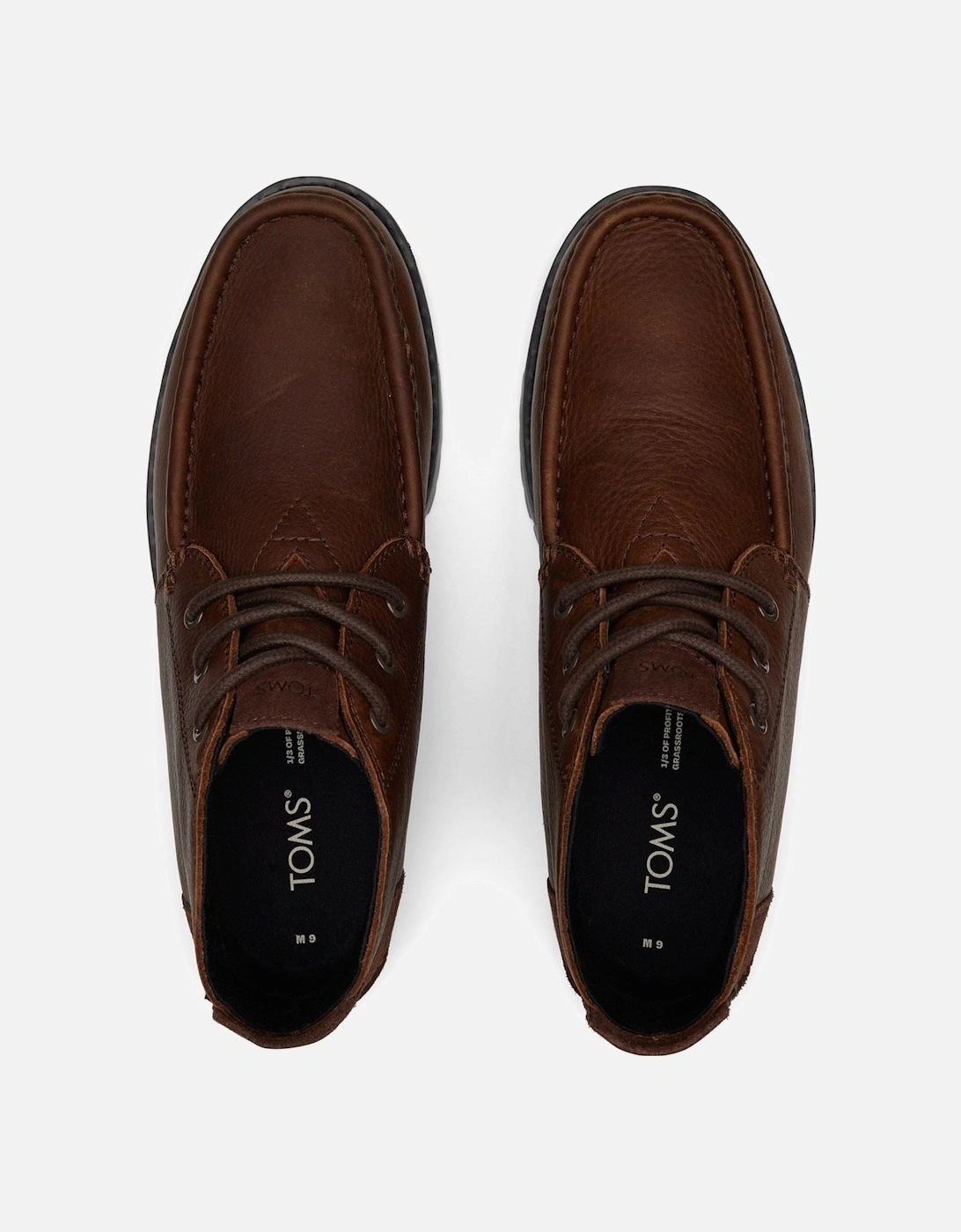 Navi Moc Chukka Leather Men's Brown Ankle Boots