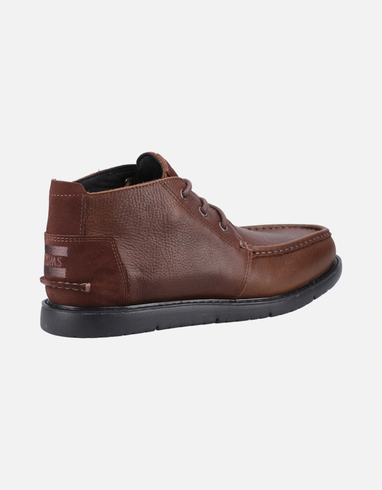 Navi Moc Chukka Leather Men's Brown Ankle Boots