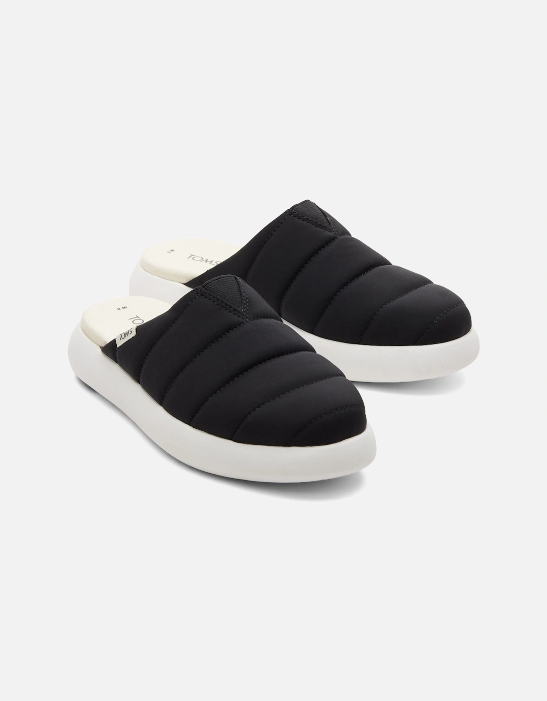 Women's TOMS Alpargata Mallow Nylon Women's Black Mules - Size: 6