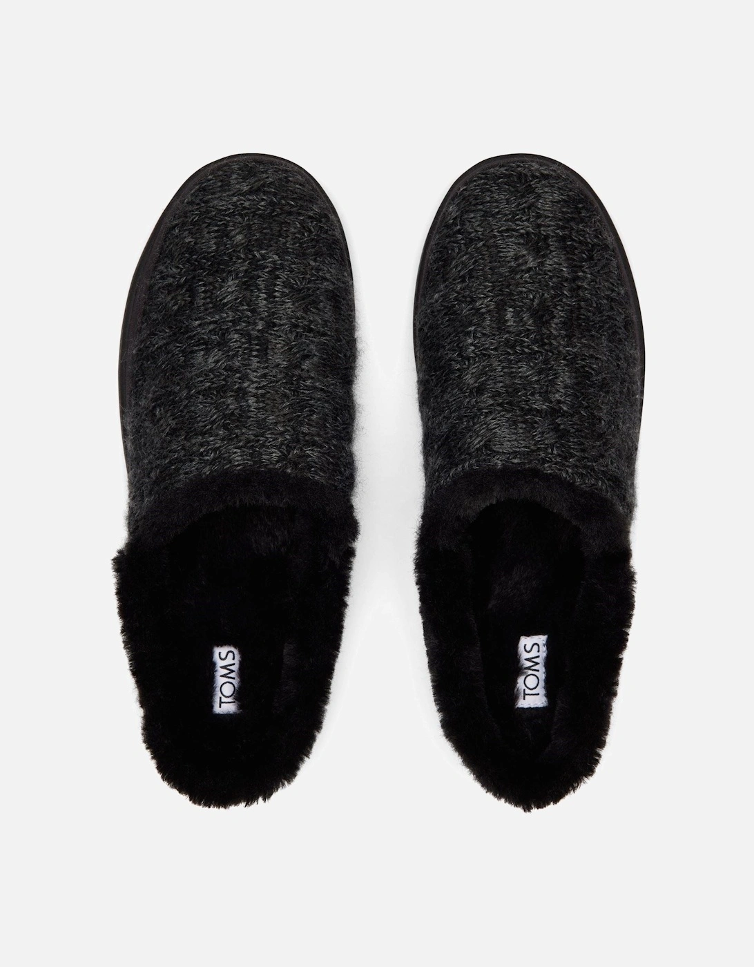 Sage Polyester Blend Women's Black Slippers
