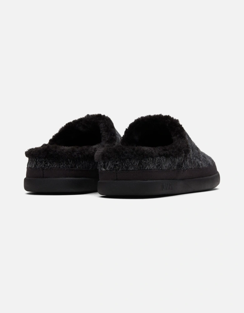 Sage Polyester Blend Women's Black Slippers
