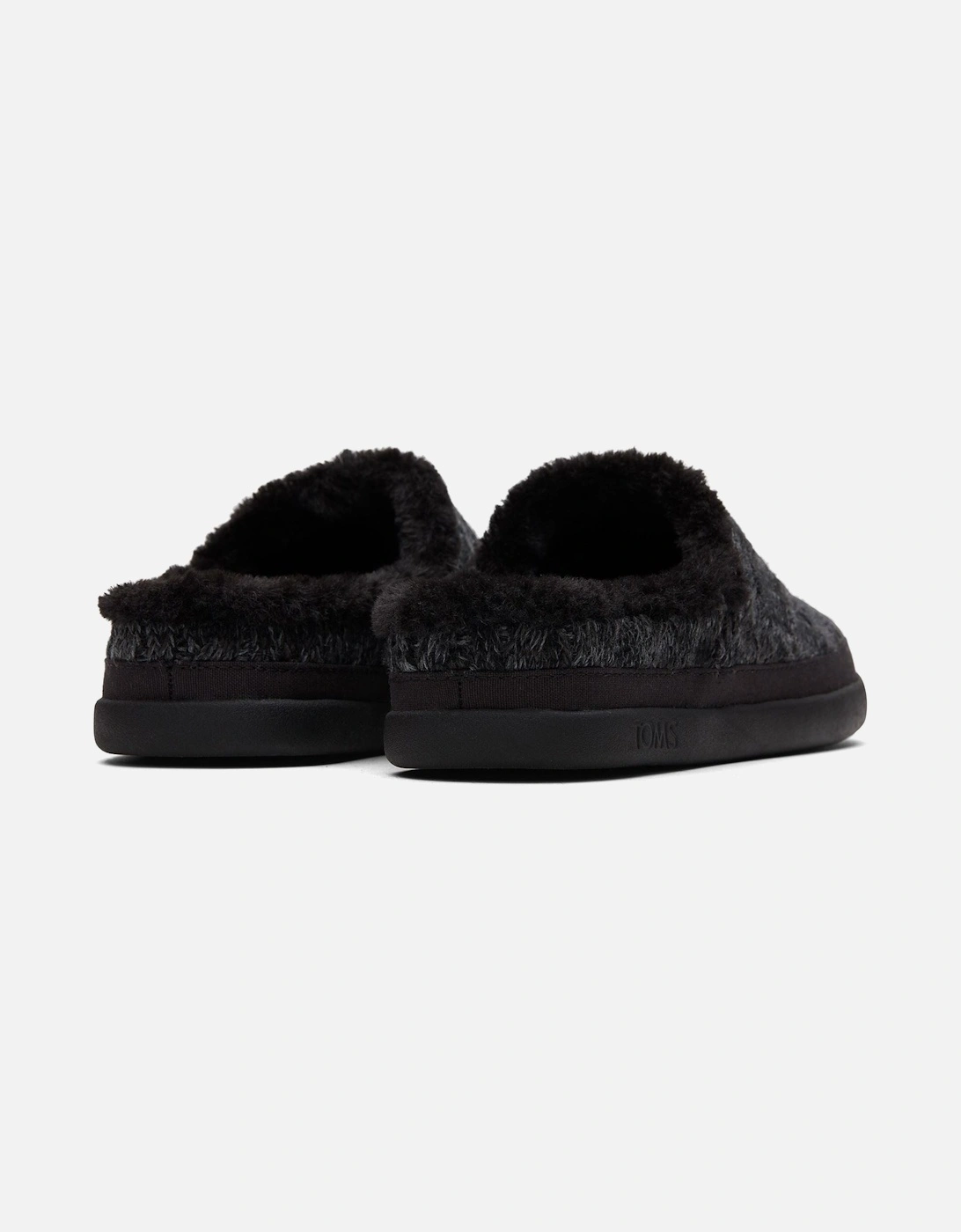 Sage Polyester Blend Women's Black Slippers