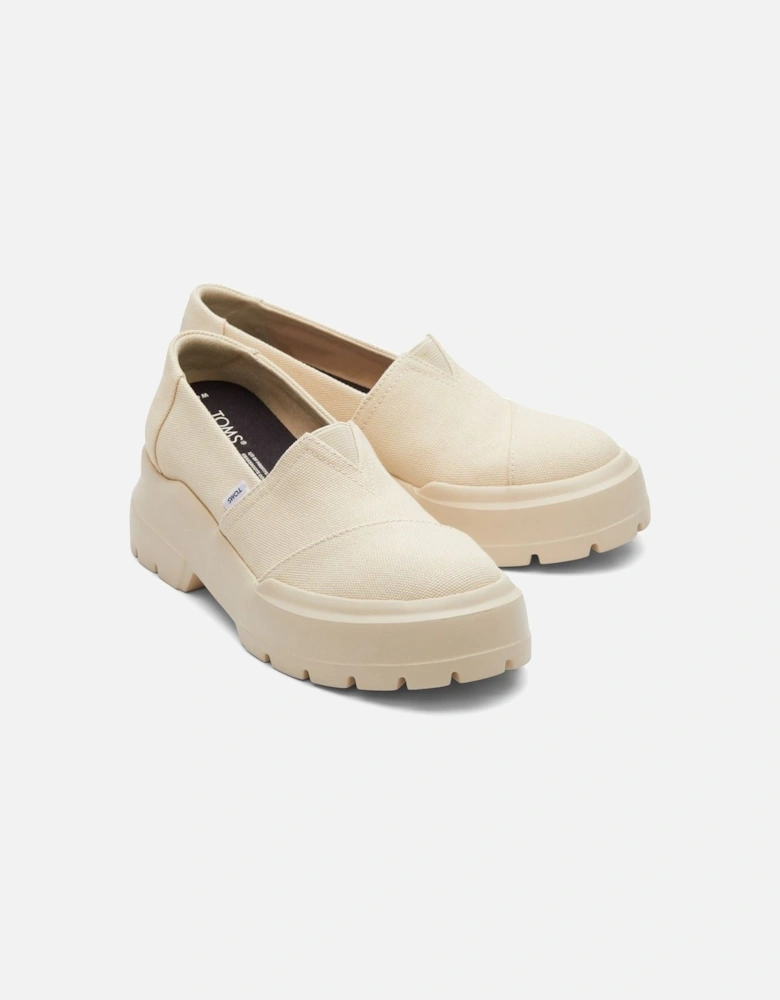 Alpargata Combat Low 100% Cotton Women's Beige Loafers