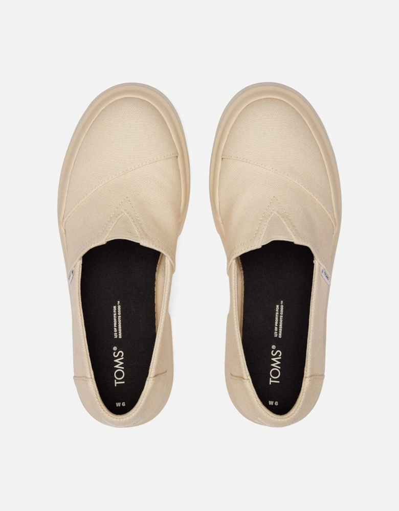 Alpargata Combat Low 100% Cotton Women's Beige Loafers