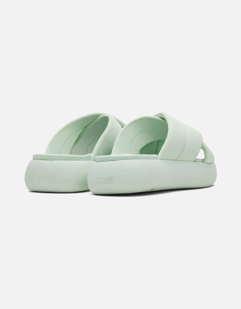 Mallow Crossover Polyester Blend Women's Mint Slides