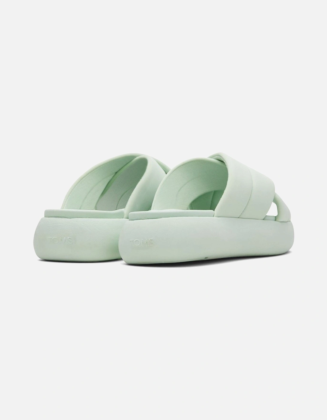 Mallow Crossover Polyester Blend Women's Mint Slides