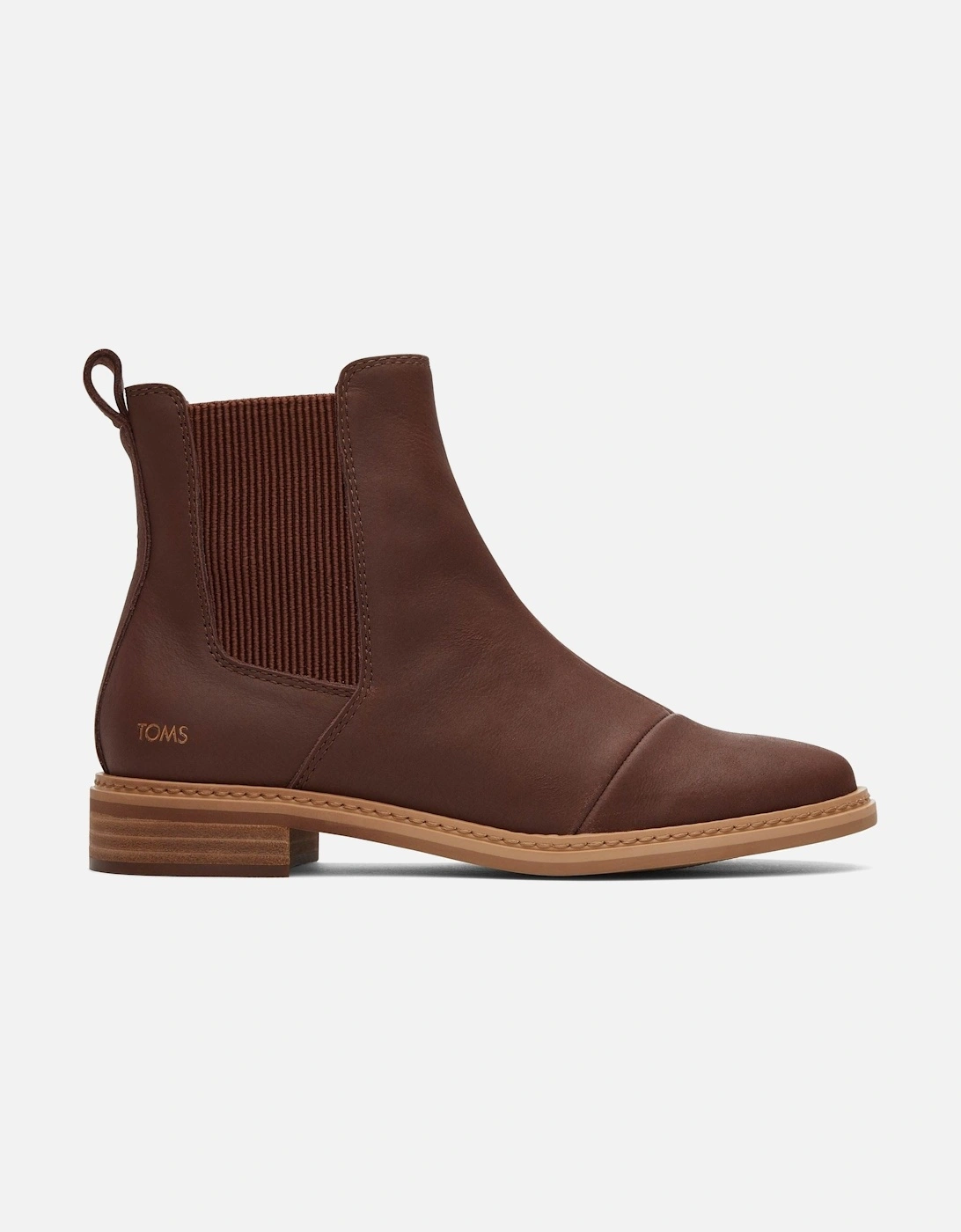 Charlie Leather Women's Chestnut Flat Chelsea Boots