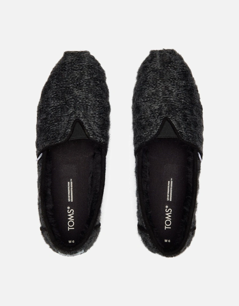 Alpargata with Cloudbound Polyester Women's Black Slippers