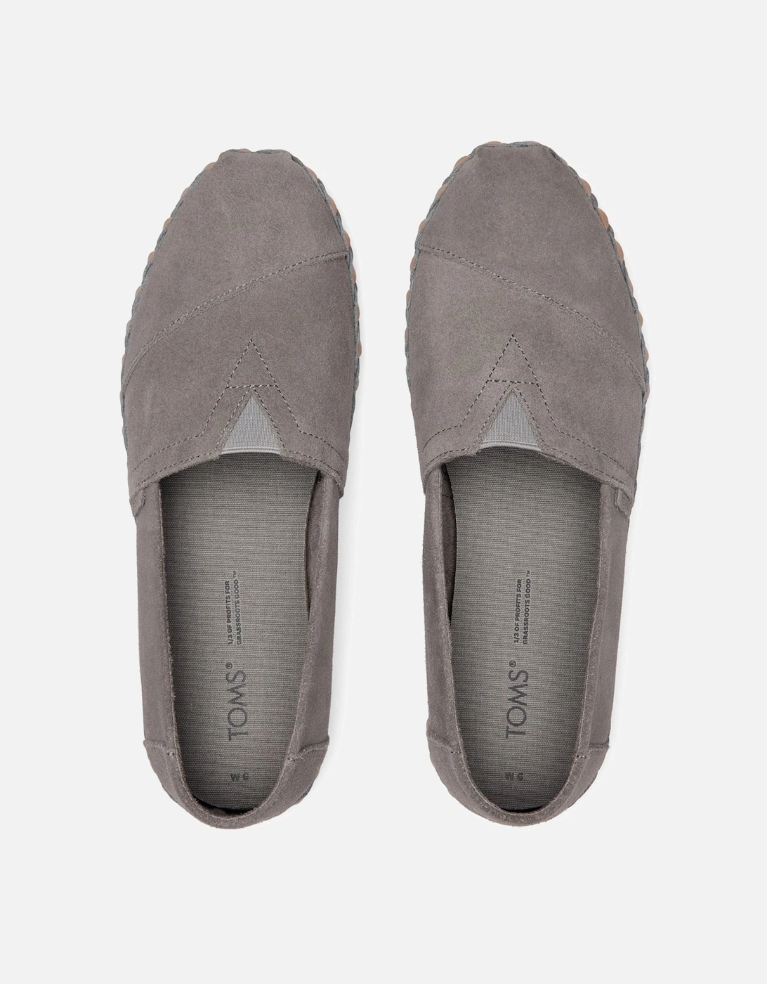 Alpargata Leather Wrap Leather Women's Grey Espadrilles