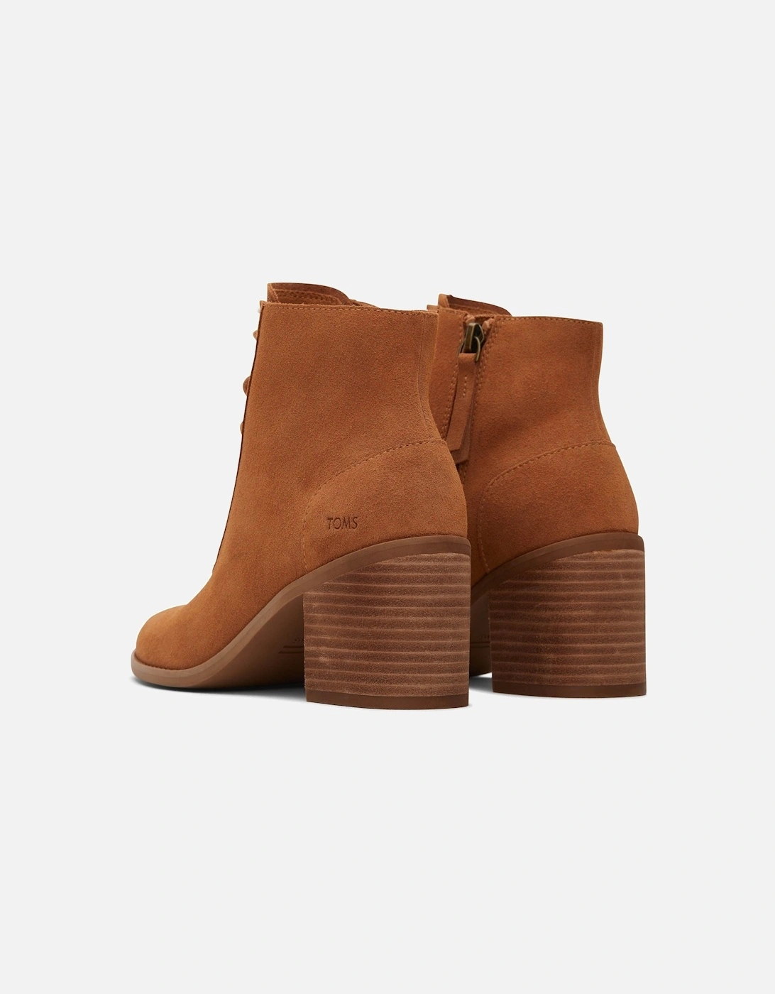 Evelyn Leather Women's Tan Heeled Ankle Boots