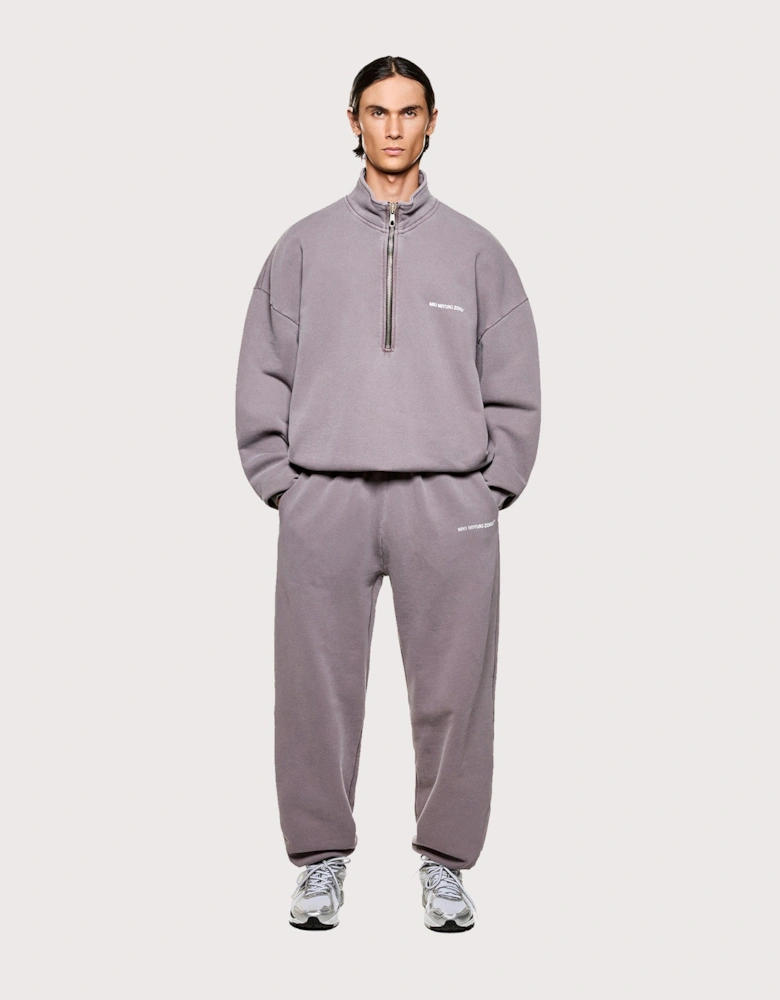 Oversized Uniform Quarter Zip Sweatshirt