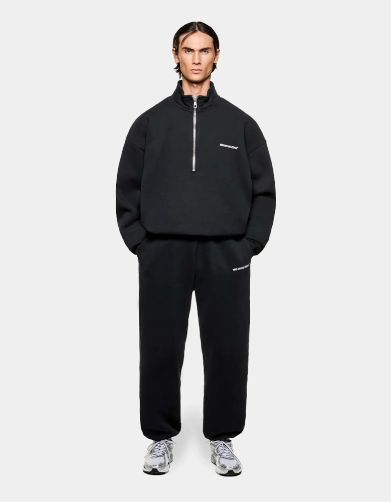 Oversized Uniform Quarter Zip Sweatshirt