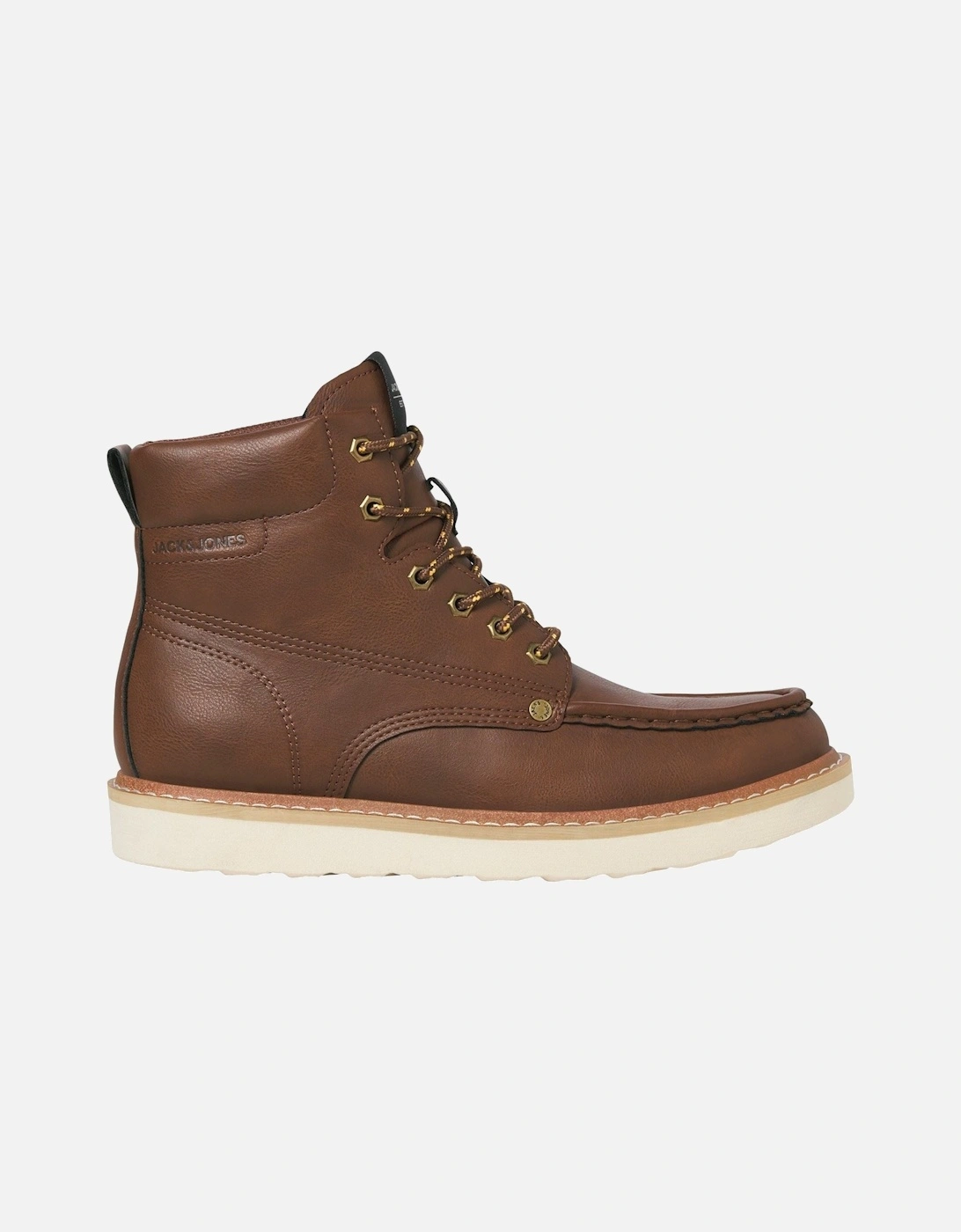 Archway Moc Polyurethane Men's Cognac Ankle Boots