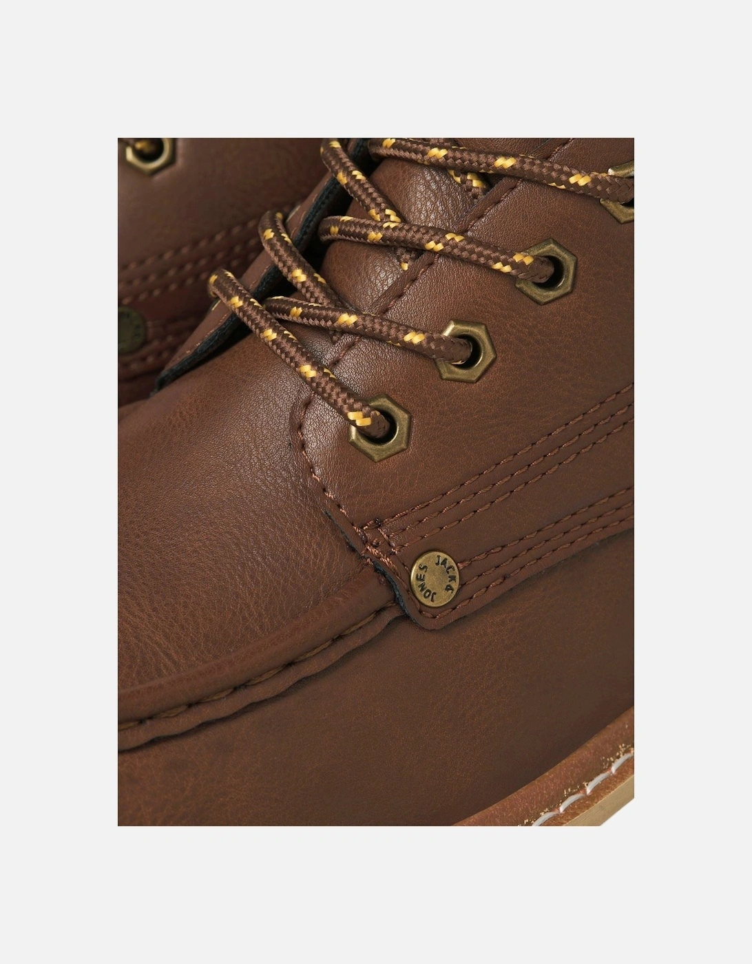 Archway Moc Polyurethane Men's Cognac Ankle Boots