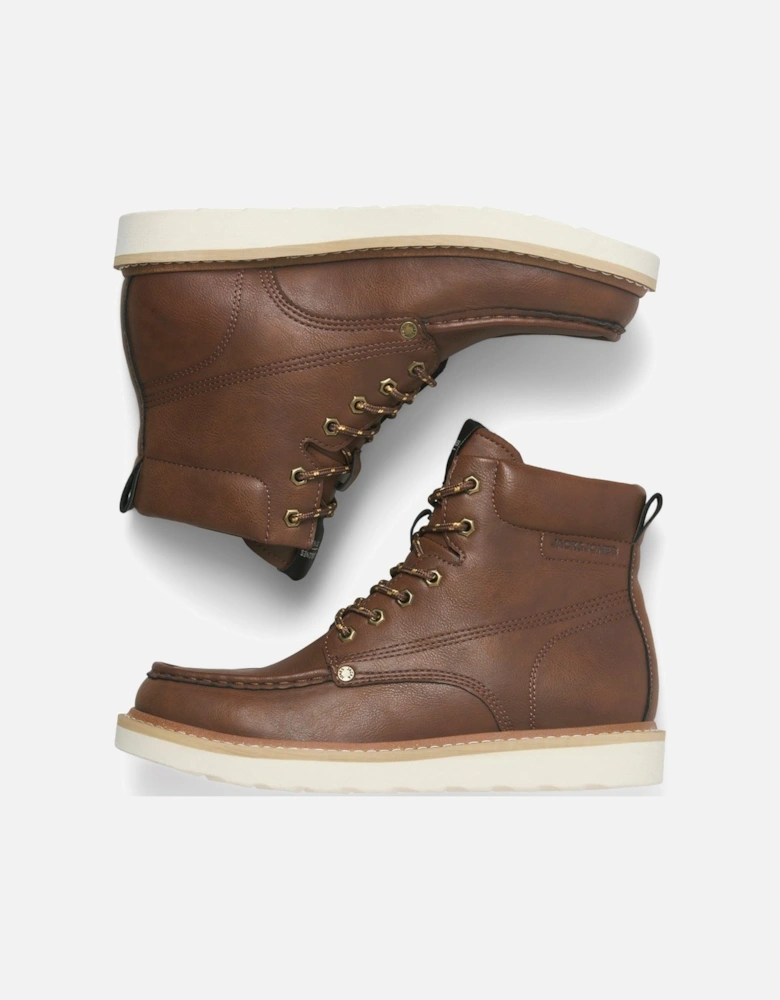 Archway Moc Polyurethane Men's Cognac Ankle Boots